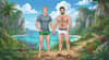 David Swanson-Cargill and Chris Cargill partners in a homosexual relationship on Makatea Island in the French Polynesia.