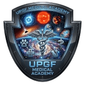 The official medical crest of the United Planets And Galactic Fleet Medical Academy