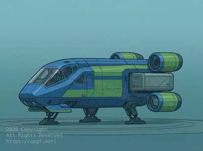 United Planets And Galactic Fleet Primary Shuttle