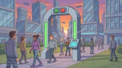 MEM (Matter - To - Energy - To - Matter) Transport Arch at a city park in the United Planets And Galactic Fleet