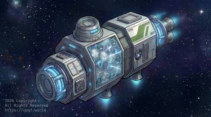 United Planets And Galactic Fleet - MEM (Matter - To - Energy - To - Matter) Transport Satellite Gateway