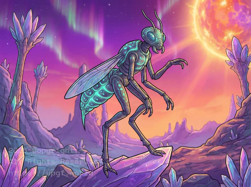 The official species image of the United Planets And Galactic Fleet enemy, the Zhanet’s